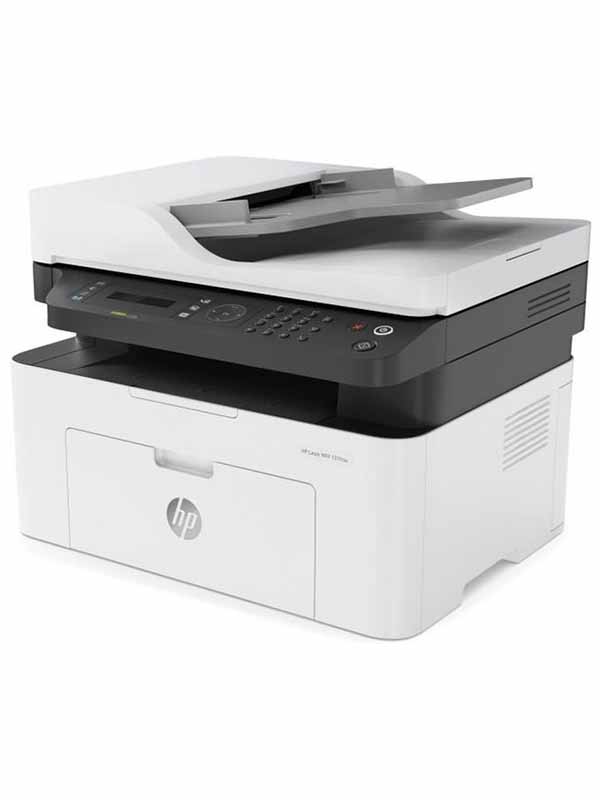 HP LaserJet M137FNW Multifunction All-in-One Printer-4ZB84A, White/Grey with Warranty